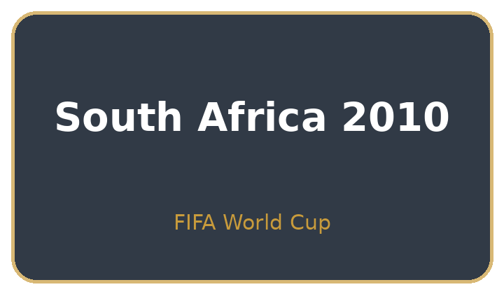 South Africa 2010 text badge